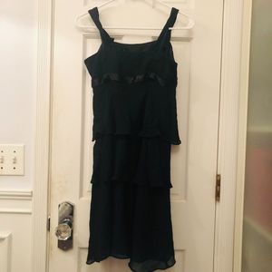 Vintage 1920s Black multilayer/ruffle dress!